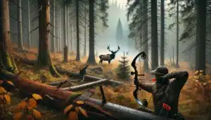 elk hunting with a bow